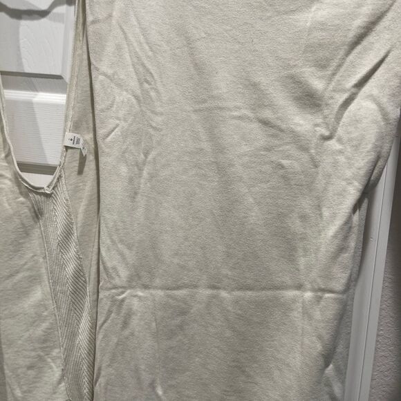 Lululemon Free To Coast Poncho Wrap Sweater Heathered Dove Gray Cream Women’s OS - Picture 7 of 12